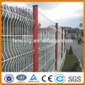 Powder coated 3D wire mesh fence panel with V shape